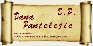 Dana Pantelejić vizit kartica